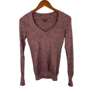 Express Women's Scoop Neck Sweater - Mauve